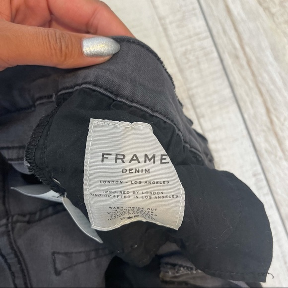 FRAME Denim Black Jeans Le Skinny Size 26 - Picture 6 of 10